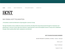 Tablet Screenshot of hoytfoundation.com